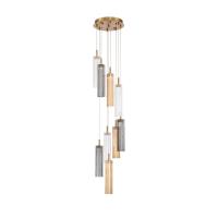 LED Pendant by Crystorama - Addis Collection, Aged Brass Finish - ADD-405-AG-AU