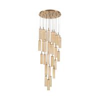 LED Pendant by Crystorama - Addis Collection, Aged Brass Finish - ADD-415-AG-AM
