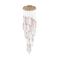 LED Pendant by Crystorama - Addis Collection, Aged Brass Finish - ADD-415-AG-SP