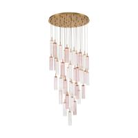 LED Pendant by Crystorama - Addis Collection, Aged Brass Finish - ADD-423-AG-SP