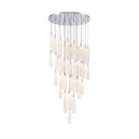 LED Pendant by Crystorama - Addis Collection, Polished Chrome Finish - ADD-423-CH-WH
