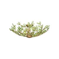 Four Light Semi Flush Mount by Crystorama - Bridget Collection, Soft Gold Finish - BGT-330-SG-GR