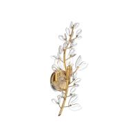 Two Light Wall Sconce by Crystorama - Bridget Collection, Soft Gold Finish - BGT-331-SG-CL