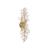 Four Light Wall Sconce by Crystorama - Bridget Collection, Soft Gold Finish - BGT-332-SG-CL