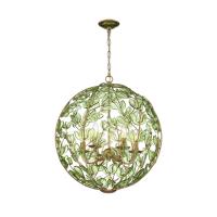 Six Light Chandelier by Crystorama - Bridget Collection, Soft Gold Finish - BGT-335-SG-GR