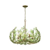 Five Light Chandelier by Crystorama - Bridget Collection, Soft Gold Finish - BGT-336-SG-GR