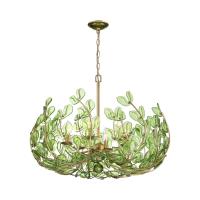 Six Light Chandelier by Crystorama - Bridget Collection, Soft Gold Finish - BGT-338-SG-GR