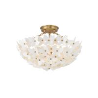 Three Light Semi Flush Mount by Crystorama - Killian Collection, Luxe Gold Finish - KLN-5200-LG