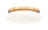 LED Flush Mount by Z-Lite - Soleil Collection, Modern Gold Finish - 1025F12-MGLD-LED