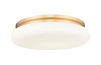 LED Flush Mount by Z-Lite - Soleil Collection, Modern Gold Finish - 1025F20-MGLD-LED