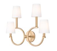 Four Light Wall Sconce by Z-Lite - Cordelia Collection, Modern Gold Finish - 2016-4S-MGLD