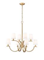 Eight Light Chandelier by Z-Lite - Cordelia Collection, Modern Gold Finish - 2016-8MGLD