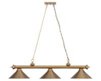 Three Light Billiard by Z-Lite - Cordon Collection, Heritage Brass Finish - 2306-3HBR-HBR15