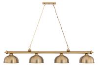 Four Light Billiard by Z-Lite - Cordon Collection, Heritage Brass Finish - 2306-4HBR-D12HBR