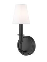 One Light Wall Sconce by Z-Lite - Tova Collection, Matte Black Finish - 3049-1S-MB