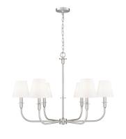 Six Light Chandelier by Z-Lite - Tova Collection, Brushed Nickel Finish - 3049-32BN