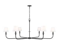 Six Light Chandelier by Z-Lite - Tova Collection, Matte Black Finish - 3049-62MB