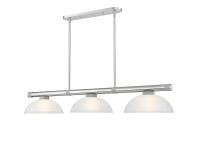 Three Light Billiard by Z-Lite - Vanguard Collection, Brushed Nickel Finish - 3050-3BN-DWL14