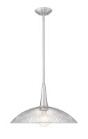 One Light Pendant by Z-Lite - Lunelle Collection, Brushed Nickel Finish - 3051P18-BN