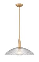 One Light Pendant by Z-Lite - Lunelle Collection, Modern Gold Finish - 3051P18-MGLD