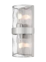 Two Light Wall Sconce by Z-Lite - Meridian Collection, Brushed Nickel Finish - 3053-2SS-BN