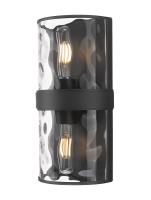 Two Light Wall Sconce by Z-Lite - Meridian Collection, Matte Black Finish - 3053-2SS-MB