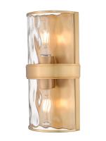 Two Light Wall Sconce by Z-Lite - Meridian Collection, Rubbed Brass Finish - 3053-2SS-RB