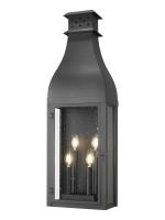 Four Light Outdoor Wall Mount by Z-Lite - Toulouse Collection, Sand Black Finish - 5030XL-BK