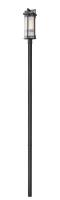 Two Light Outdoor Post Mount by Z-Lite - Fortis Collection, Sand Black Finish - 5031PHBR-5009P120-BK