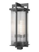 Three Light Outdoor Post Mount by Z-Lite - Fortis Collection, Sand Black Finish - 5031PHXLS-BK