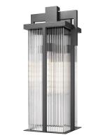Three Light Outdoor Wall Mount by Z-Lite - Fortis Collection, Sand Black Finish - 5031XL-BK