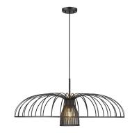 One Light Pendant by Z-Lite - Valencia Collection, Matte Black Finish - 623P35-MB