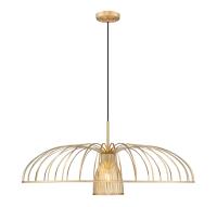 One Light Pendant by Z-Lite - Valencia Collection, Modern Gold Finish - 623P35-MGLD