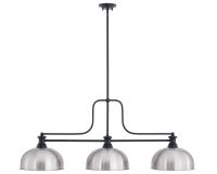 Three Light Billiard by Z-Lite - Melange Collection, Matte Black Finish - 725-3MB-D13BN