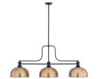 Three Light Billiard by Z-Lite - Melange Collection, Matte Black Finish - 725-3MB-D13HBR