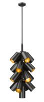 17 Light Chandelier by Z-Lite - Lumina Collection, Matte Black Finish - 7520-17MB