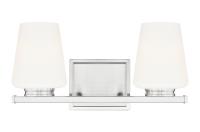 Two Light Vanity by Z-Lite - Nextra Collection, Brushed Nickel Finish - 7703-2V-BN