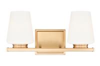 Two Light Vanity by Z-Lite - Nextra Collection, Modern Gold Finish - 7703-2V-MGLD