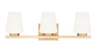 Three Light Vanity by Z-Lite - Nextra Collection, Modern Gold Finish - 7703-3V-MGLD