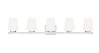 Five Light Vanity by Z-Lite - Nextra Collection, Brushed Nickel Finish - 7703-5V-BN