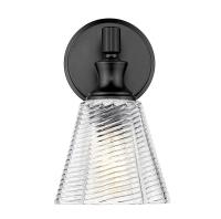 One Light Wall Sconce by Z-Lite - Auden Collection, Matte Black Finish - 7704-1S-MB