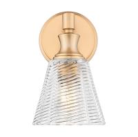 One Light Wall Sconce by Z-Lite - Auden Collection, Modern Gold Finish - 7704-1S-MGLD