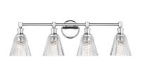 Four Light Vanity by Z-Lite - Auden Collection, Chrome Finish - 7704-4V-CH
