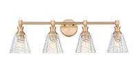Four Light Vanity by Z-Lite - Auden Collection, Modern Gold Finish - 7704-4V-MGLD