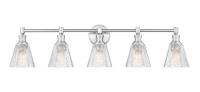 Five Light Vanity by Z-Lite - Auden Collection, Brushed Nickel Finish - 7704-5V-BN