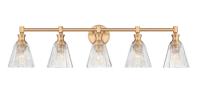 Five Light Vanity by Z-Lite - Auden Collection, Modern Gold Finish - 7704-5V-MGLD