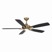 52" Ceiling Fan by Minka Aire - Dyno Collection, Brushed Brass Finish - F1000-BBR/CL