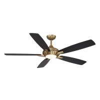 60" Ceiling Fan by Minka Aire - Dyno Collection, Brushed Brass Finish - F1001-BBR/CL