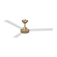 52" Ceiling Fan by Minka Aire - Roto Collection, Brushed Brass Finish - F524-BBR/ALW