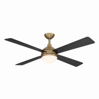 54" Ceiling Fan by Minka Aire - Orb Collection, Brushed Brass Finish - F623L-BBR/CL